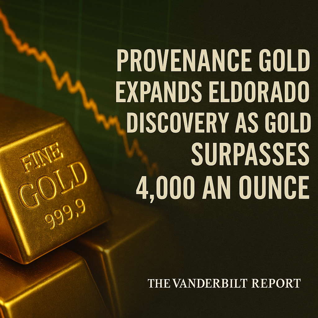 Provenance Gold Expands Eldorado Discovery as Gold Surpasses $4,000 an Ounce