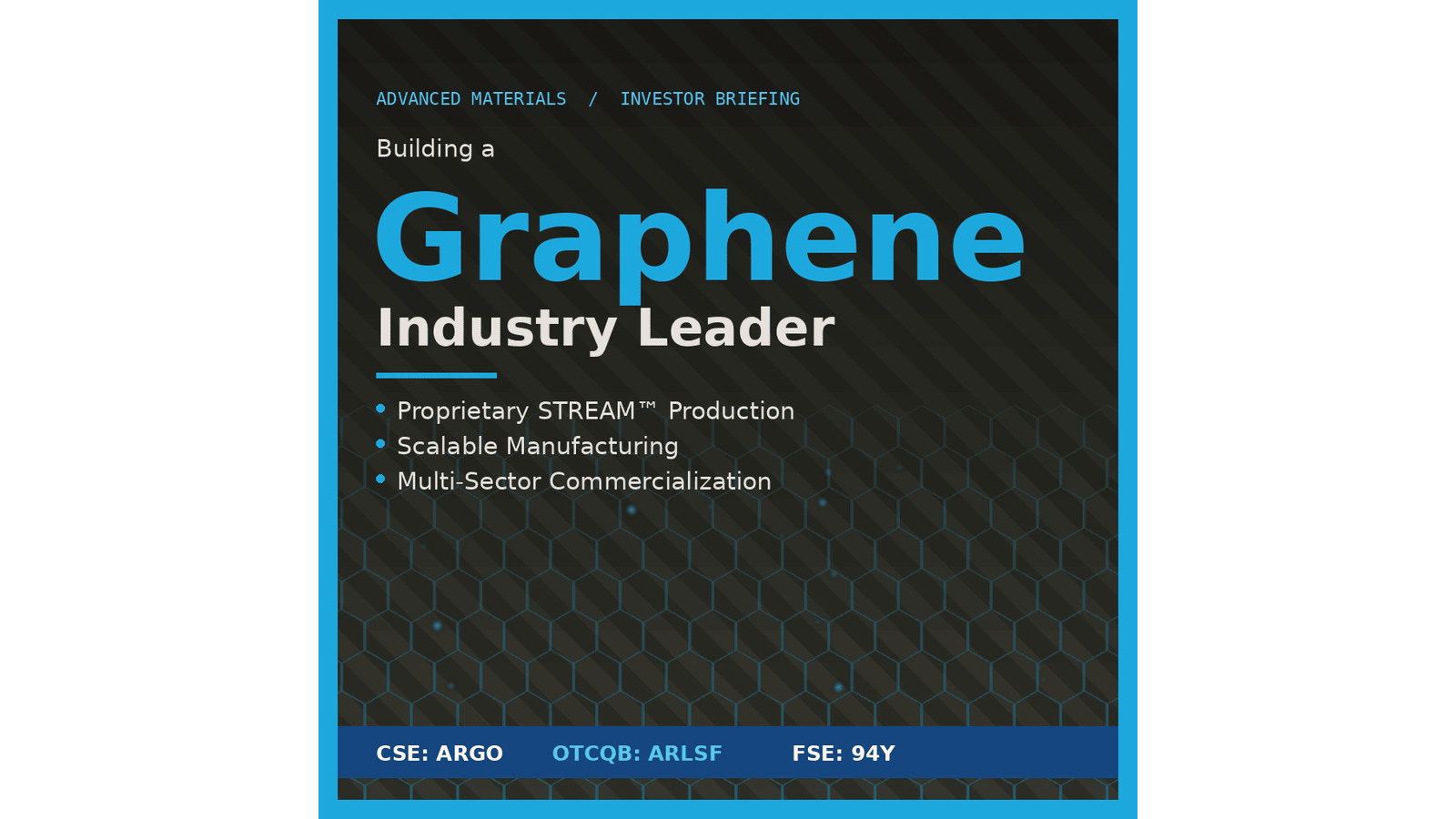 Argo Graphene Solutions: Building a Vertically Integrated Graphene Industry Leader