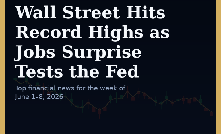Top Financial News This Week (June 1–8, 2026)Wall Street Hits Record Highs as a Jobs Surprise Tests the New Fed