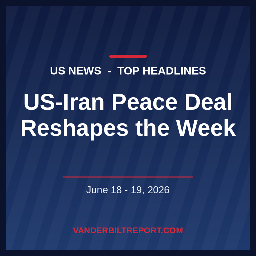 US–Iran Peace Deal, the Strait of Hormuz Reopening, and the Headlines Shaping June 18–19, 2026