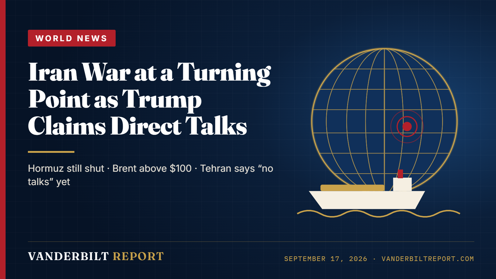 Iran War Nears a Turning Point as Trump Claims Direct Talks and Oil Holds Above $100