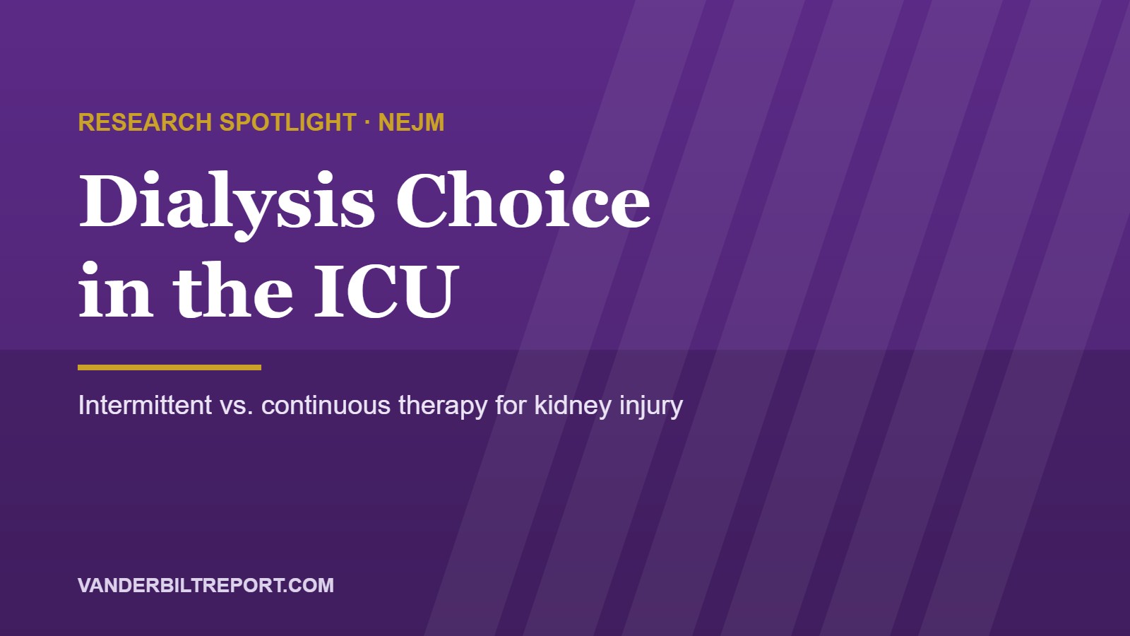 Acute Kidney Injury Dialysis Study: NEJM Trial Links Intermittent Hemodialysis to Higher ICU Mortality