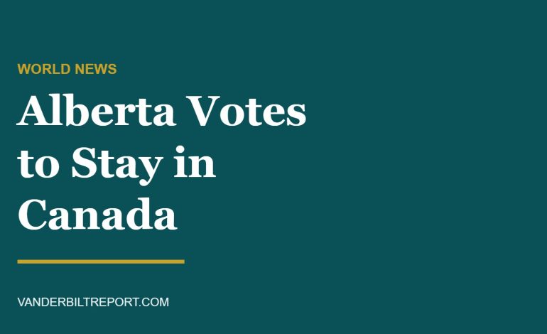 Alberta Referendum Results: Voters Reject Separation, Choose to Remain in Canada