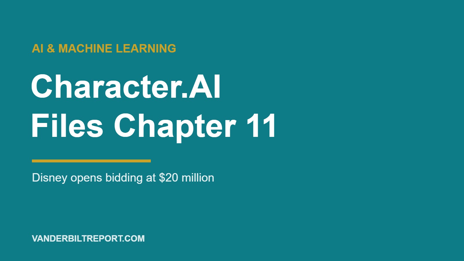 Character.AI Bankruptcy: Chatbot Startup Files Chapter 11 as Disney Bids $20 Million