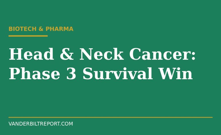 Petosemtamab Phase 3 Results: Genmab Head and Neck Cancer Drug Cuts Death Risk 50% With Keytruda