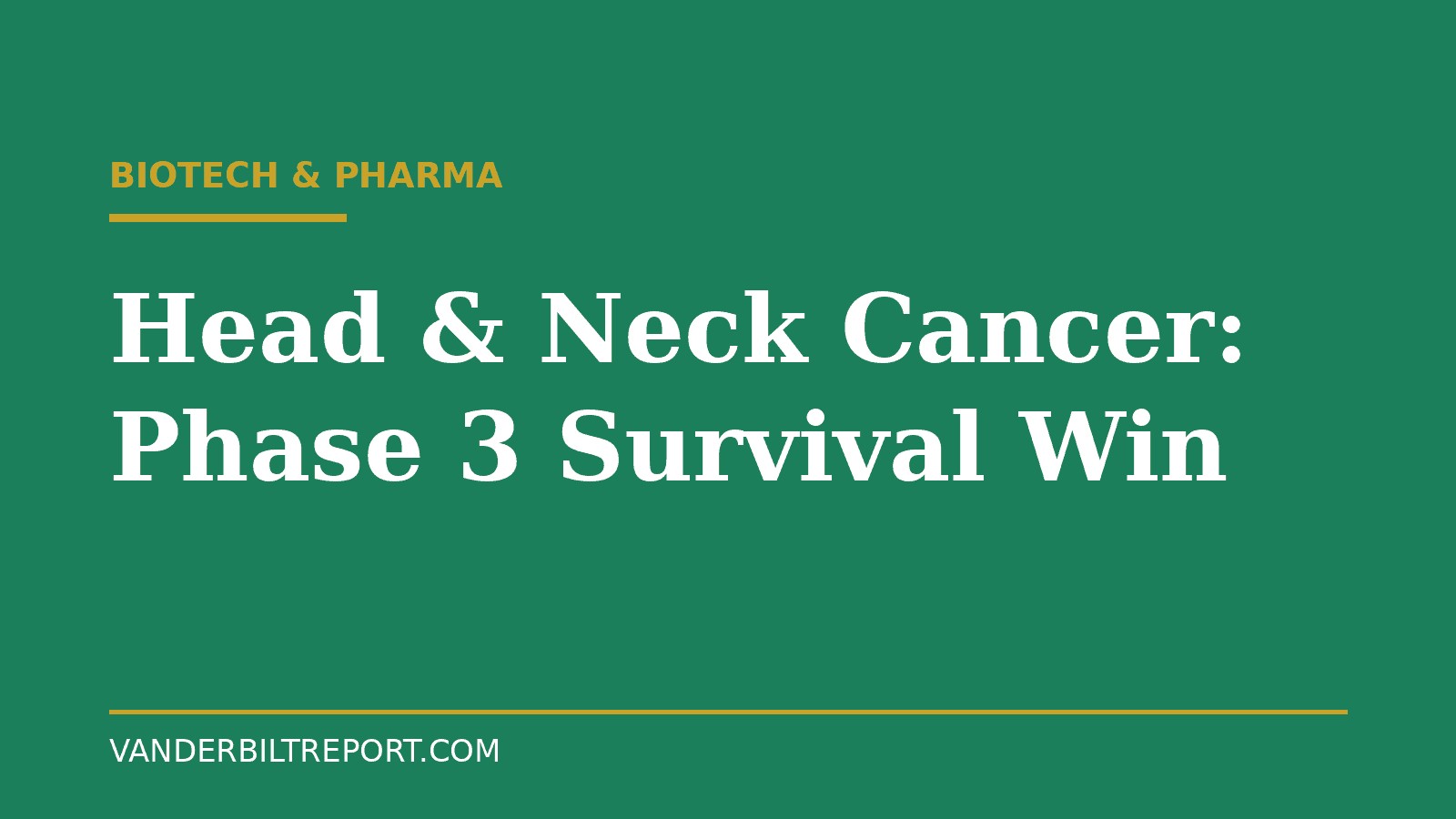 Petosemtamab Phase 3 Results: Genmab Head and Neck Cancer Drug Cuts Death Risk 50% With Keytruda