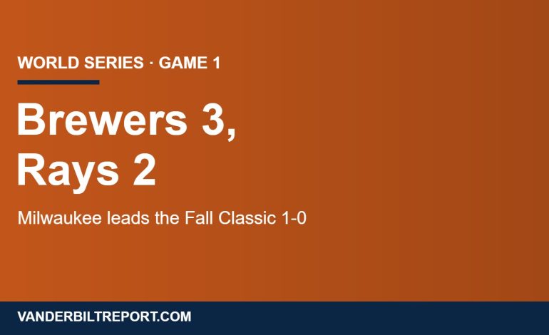 World Series Game 1: Brewers Hold Off Rays 3-2 After Replay Reversal; Game 2 Tonight